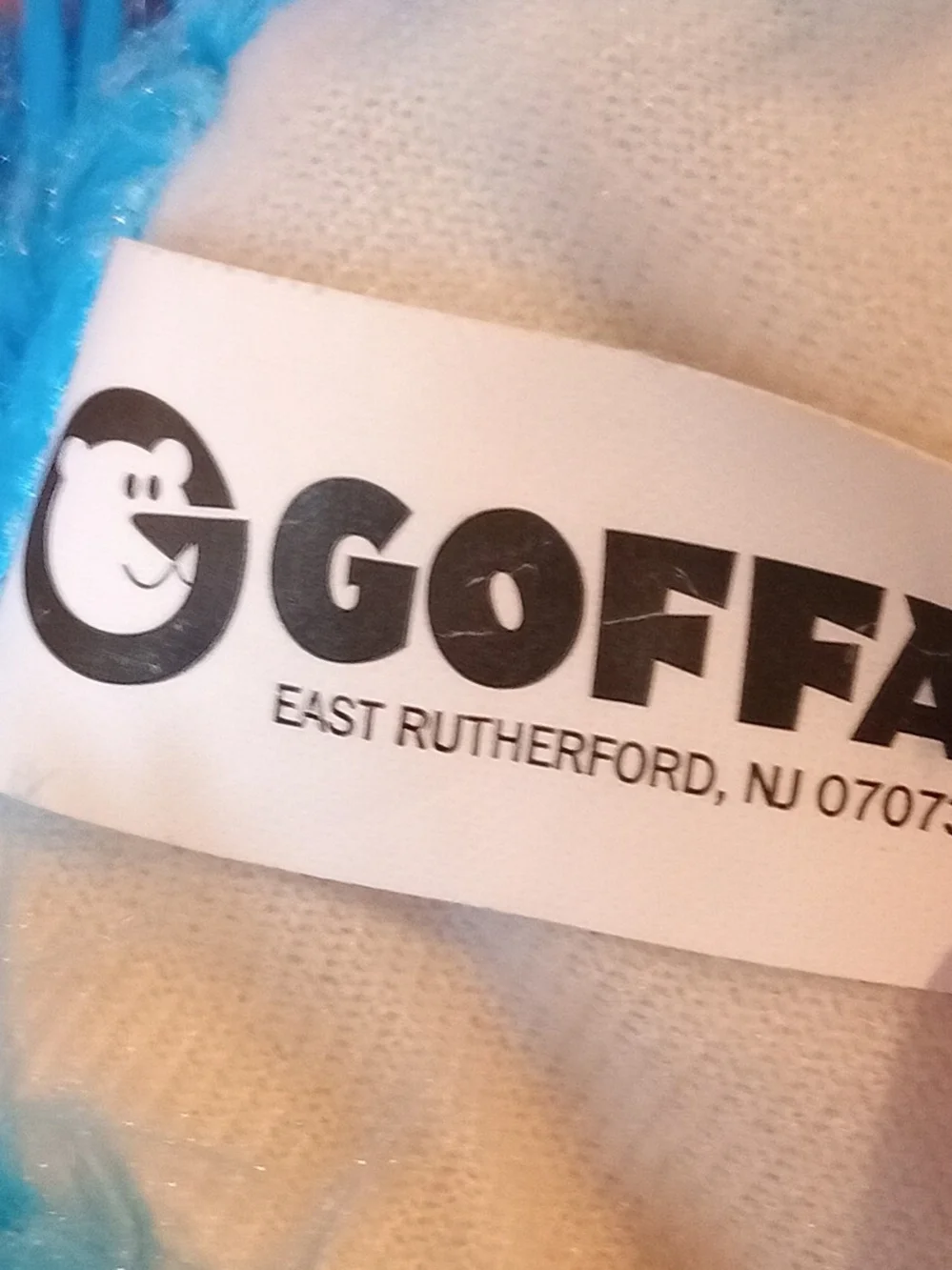 GOFFA Blue Rainbow Mane Plush Unicorn Stuffed Toy